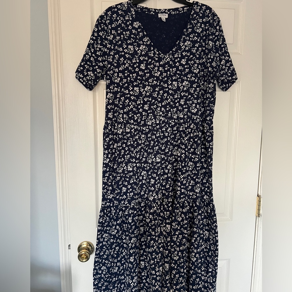 J. Crew Tiered Knit Midi Dress